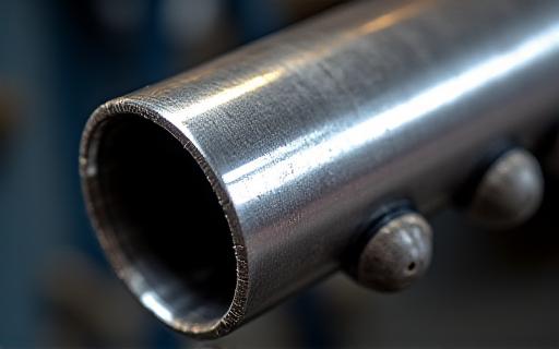 Artfully TIG-welded stainless steel exhaust system components being fabricated in a workshop, symbolizing custom exhaust work.