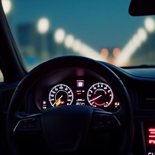 Driver's perspective of a car interior dashboard featuring supplementary boost and oil pressure gauges seamlessly integrated.